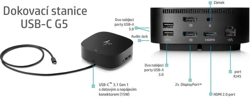 HP EliteBook 850 (G8) i7, 16GB/256GB, Windows 11  + HP USB-C G5 Dock - B | Záruka: 1 rok - Image 7